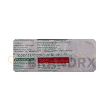Trazalon 50 mg Sun Pharmaceuticals Industries